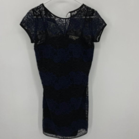 Loft Blue Lace Dress 0 - Picture 1 of 8